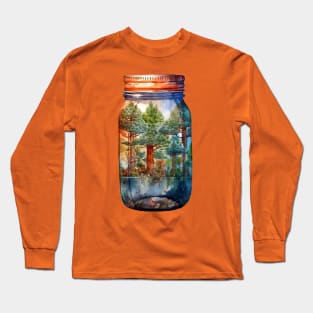 Whimsical Forest Jar Long Sleeve T-Shirt